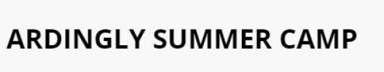 Logo Ardingly Summer School