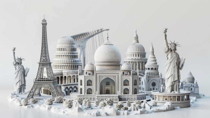 On the territory of which country the most monuments included in the UNESCO heritage list