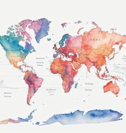 How the maps of the world look like in different countries