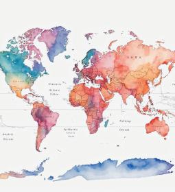 How the maps of the world look like in different countries