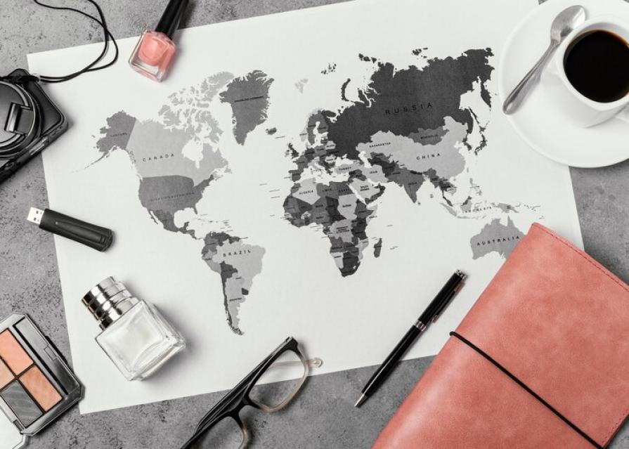 How the maps of the world look like in different countries