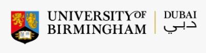 Logo University of Birmingham Dubai