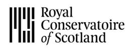Logo Royal Conservatoire of Scotland