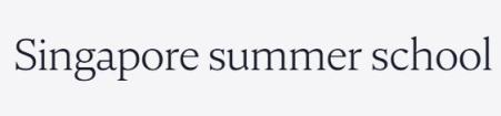 Logo Singapore Summer School