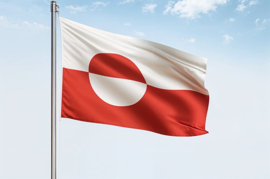 Flag of the most independent country: Greenland