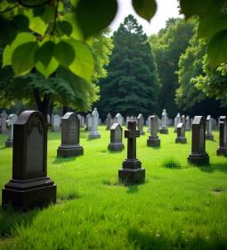Cemetery of Notre Dame des Neiges in Montreal