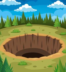 The Lost World at the Bottom of the Anthullo Well in Italy