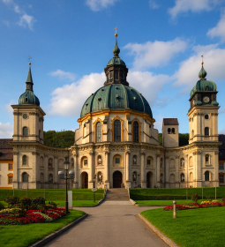 Ettal Abbey - a stronghold of Benedictine monks