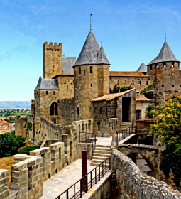 Carcassonne - a medieval walled city