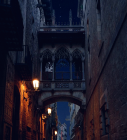Gothic Quarter in Barcelona - the main part of the old city