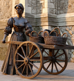 Statue of Molly Malone in Dublin