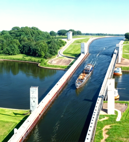 The Magdeburg Water Bridge - the country's architectural pride