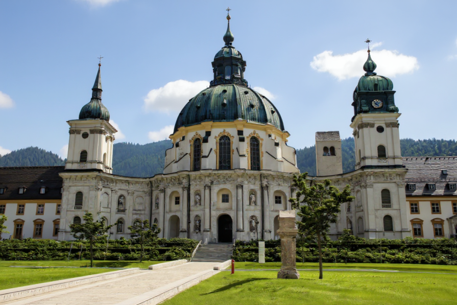 Ettal Abbey - a stronghold of Benedictine monks