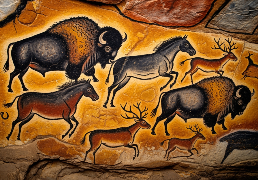 The Cave of Altamira - rock gallery of the stone age