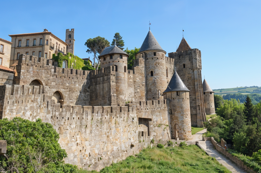 Carcassonne - a medieval walled city