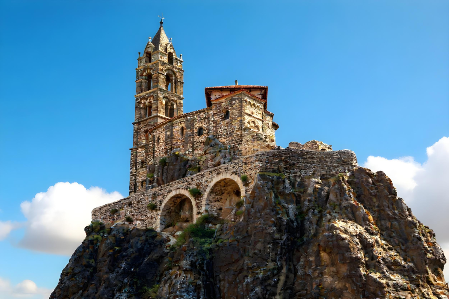Chapel on a volcanic slope - the oldest Christian heritage in France