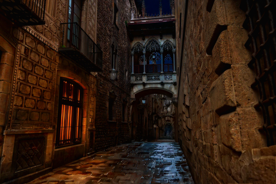 Gothic Quarter in Barcelona - the main part of the old city