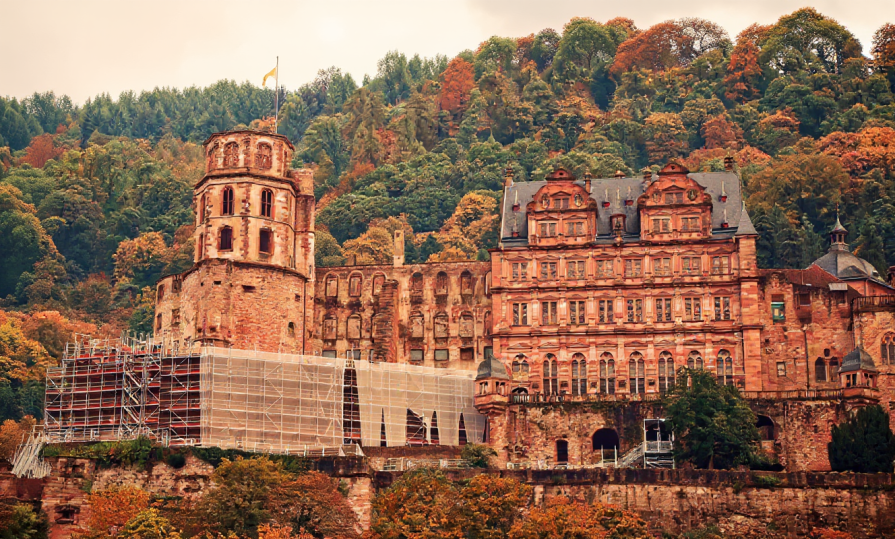 Heidelberg Castle - medieval ruins of a glorious fortress