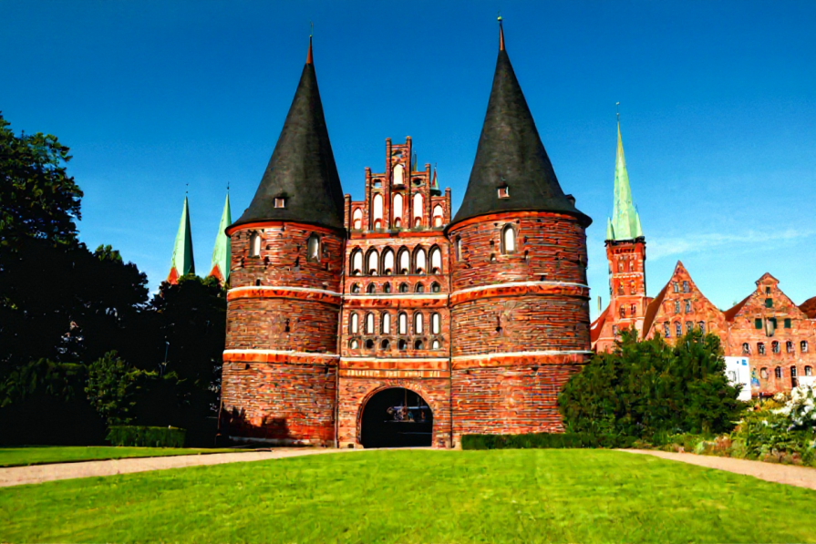 Holstein Gate - “branch” of the Leaning Tower of Pisa in Germany