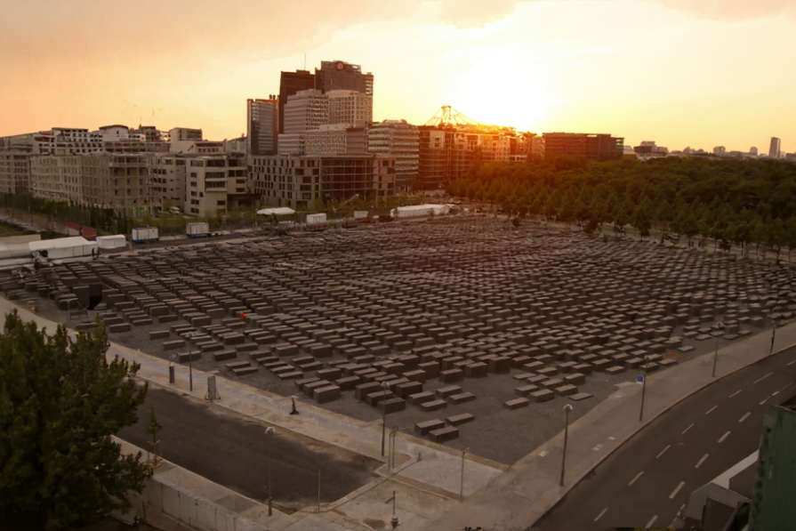 Monument to the Victims of the Holocaust: Gray Sarcophagi in the Center of Berlin