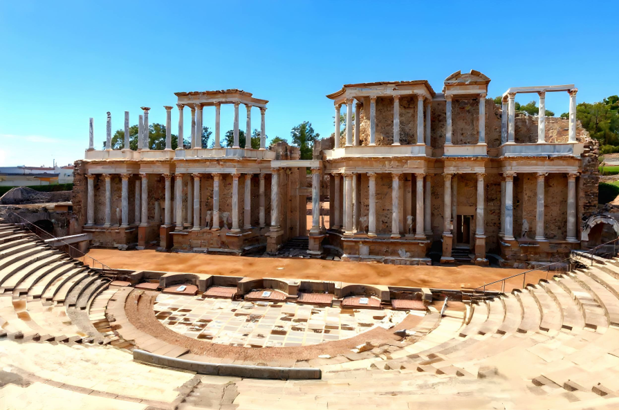 Roman theater in Merida - a monument of ancient architecture