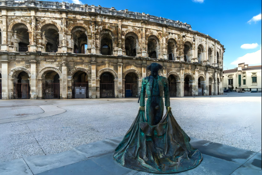 Amphitheater in Nimes: a working French Colosseum
