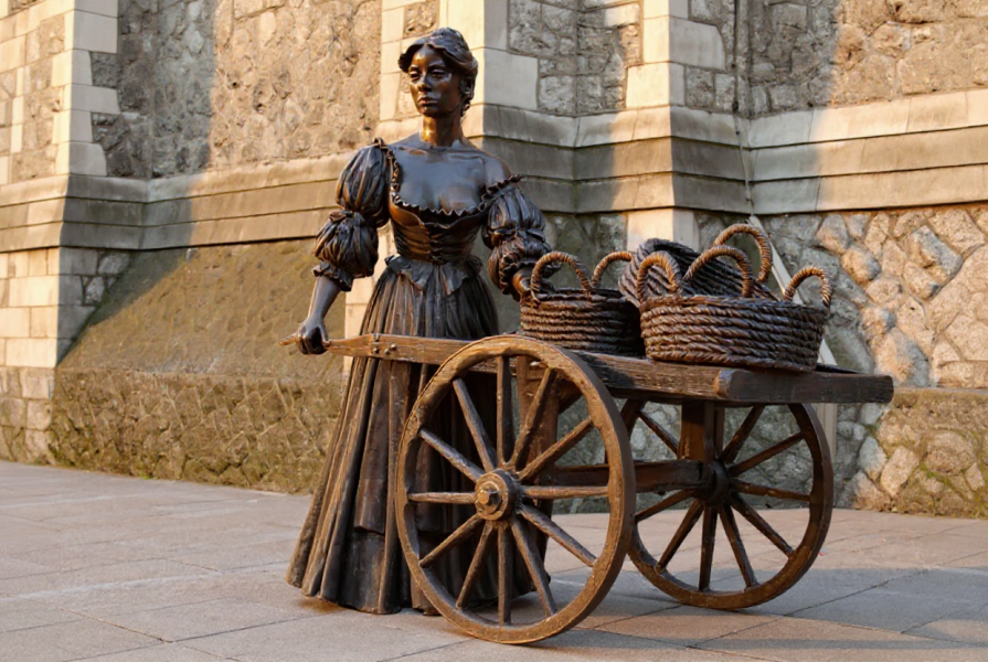 Statue of Molly Malone in Dublin