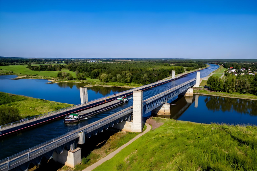 The Magdeburg Water Bridge - the country's architectural pride