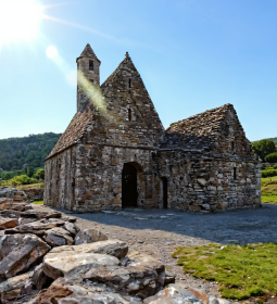Glendalough - a picturesque valley of glaciers and lakes
