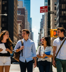 Why do international students choose to study in New York?