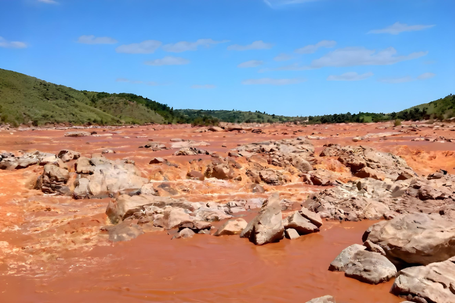 Bloody Betsiboca River in Madagascar
