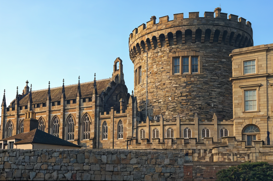 Dublin Castle - the government residence and the main attraction of the city