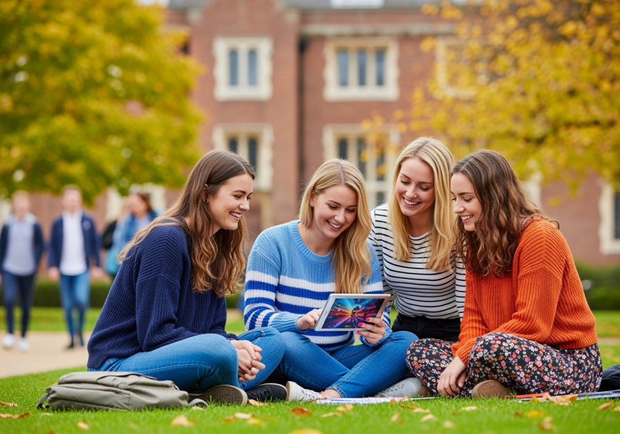 When does the academic year start at English universities?