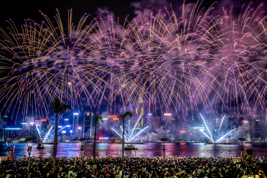 Fireworks festival: fire wonders both day and night