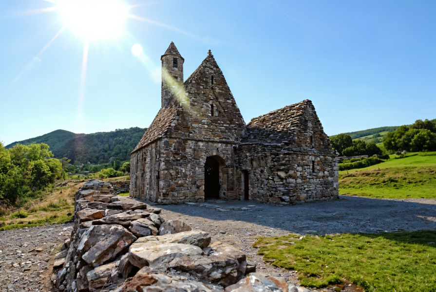 Glendalough - a picturesque valley of glaciers and lakes