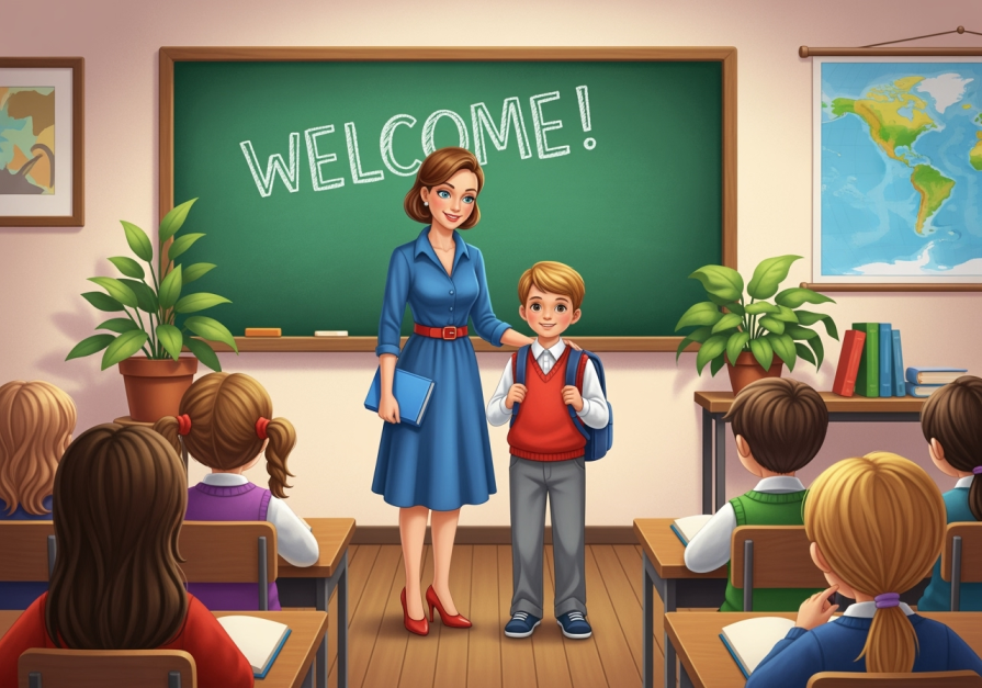 The student changes the school