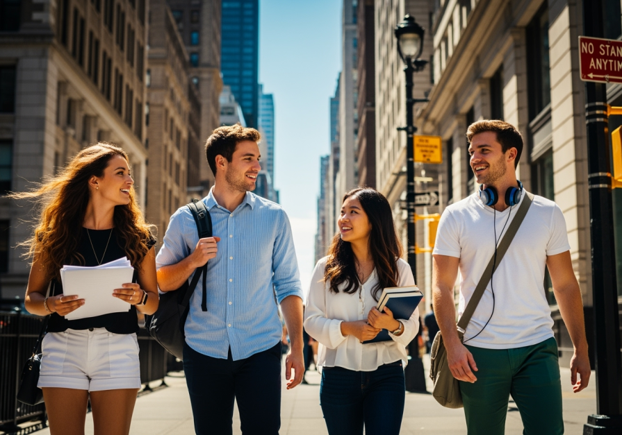 Why do international students choose to study in New York?