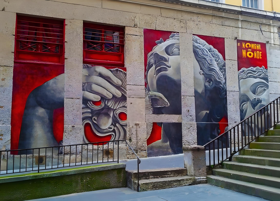 Useful vandalism in the streets of Lyon