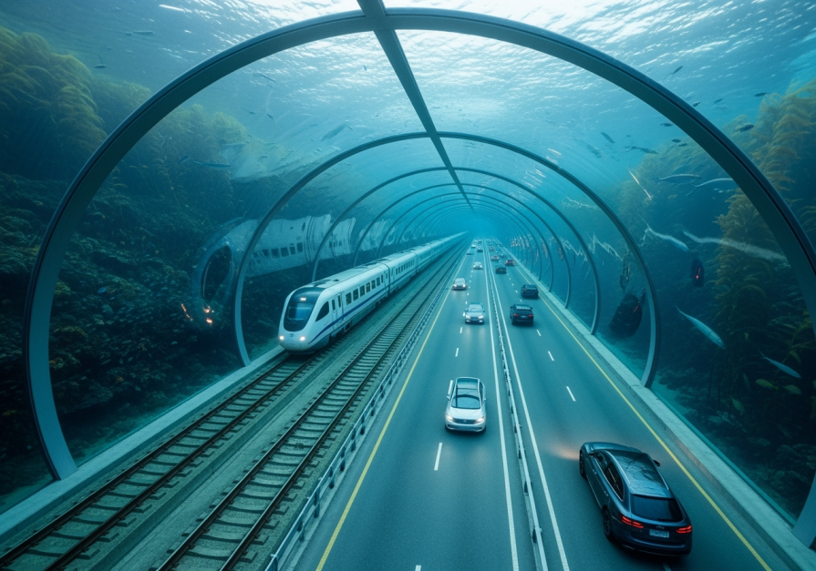 It will be possible to get from Denmark to Germany in 2 hours ... under water!