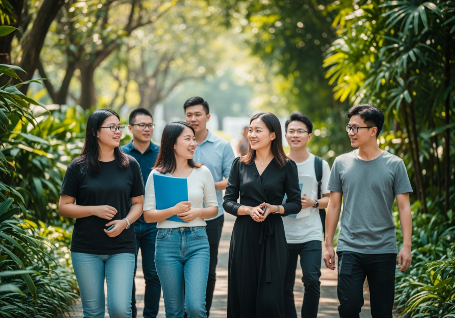 Singapore's universities have seen a dramatic increase in Chinese-language programs