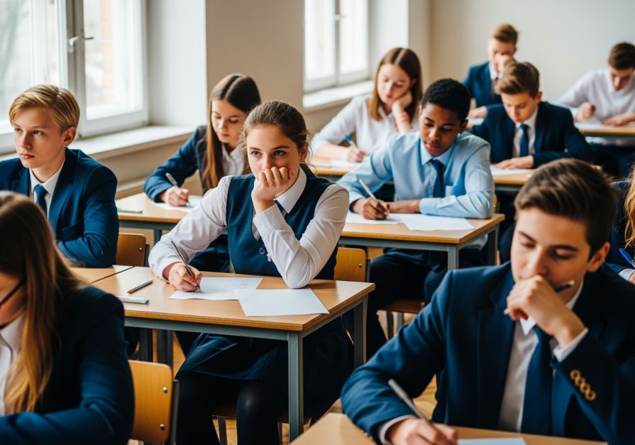 Evaluation system and GCSE exam, IB, A-level