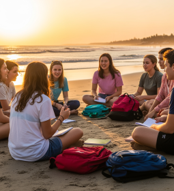 Language camps for teenagers at sea abroad