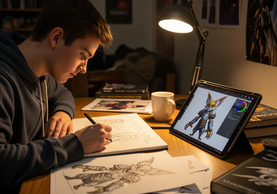 Animation and concept art at Vancouver Film School